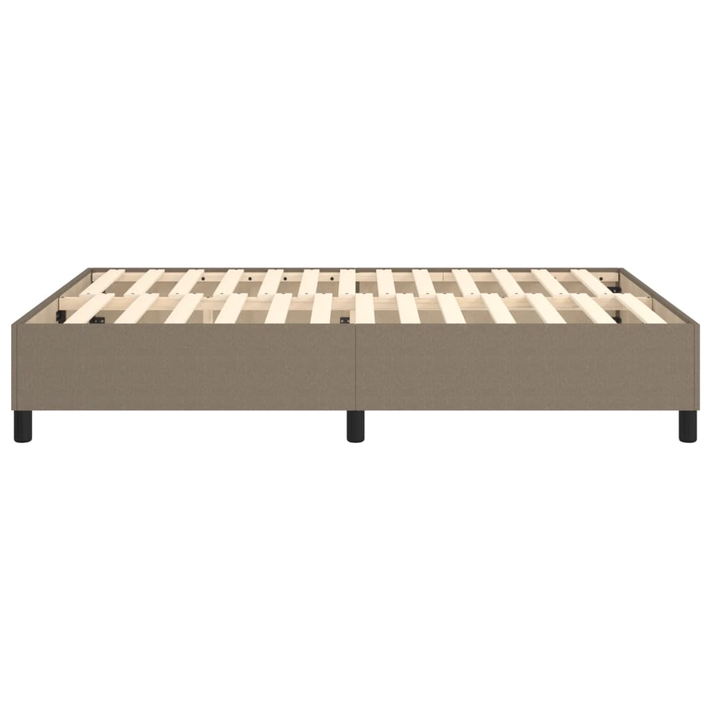 Σκελετός Κρεβατιού με Ελατήρια Taupe 140x190 εκ. Υφασμάτινο