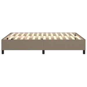 Σκελετός Κρεβατιού με Ελατήρια Taupe 140x190 εκ. Υφασμάτινο