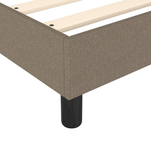 Σκελετός Κρεβατιού με Ελατήρια Taupe 140x190 εκ. Υφασμάτινο