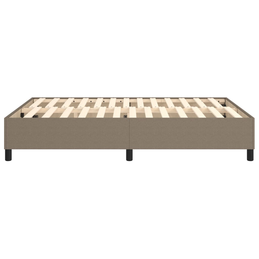 Σκελετός Κρεβατιού με Ελατήρια Taupe 140x200 εκ. Υφασμάτινο