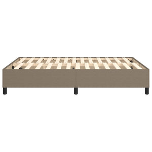 Σκελετός Κρεβατιού με Ελατήρια Taupe 140x200 εκ. Υφασμάτινο