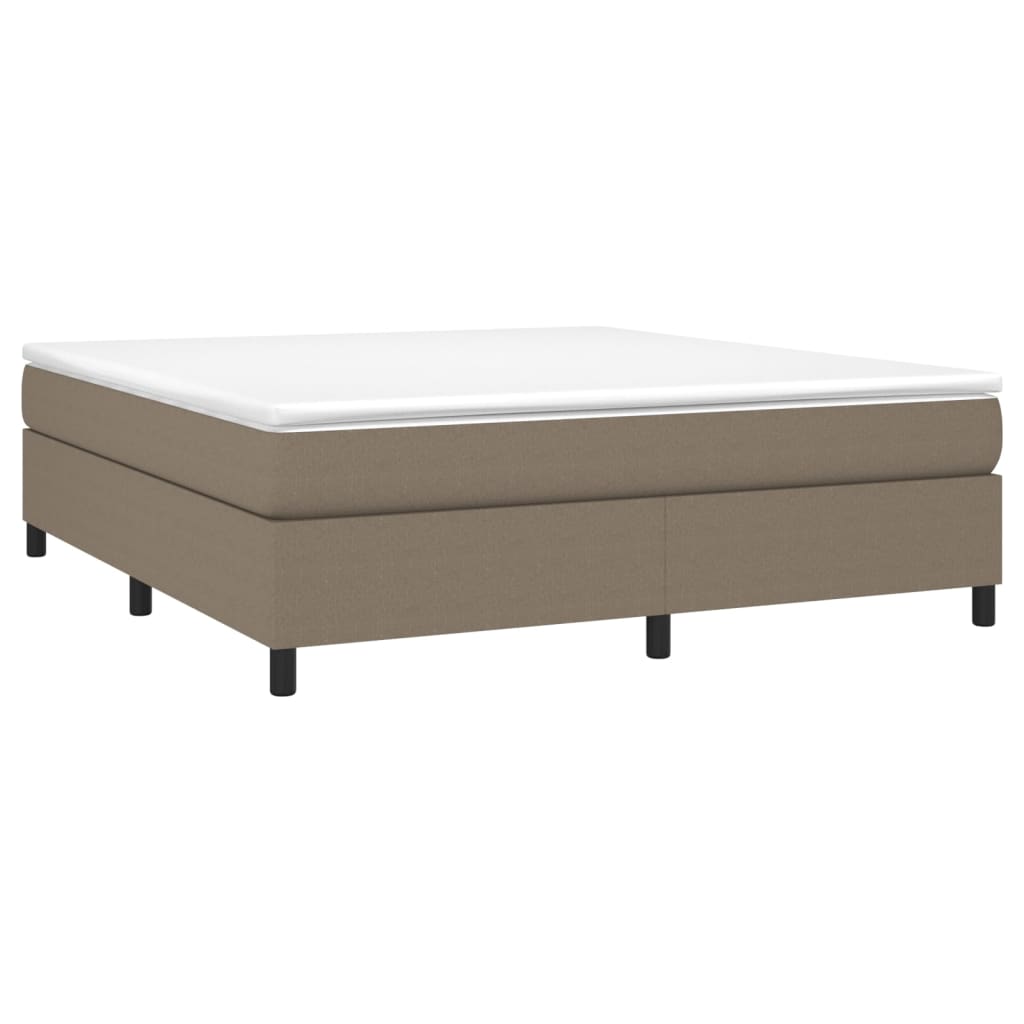 Σκελετός Κρεβατιού με Ελατήρια Taupe 160x200 εκ. Υφασμάτινο