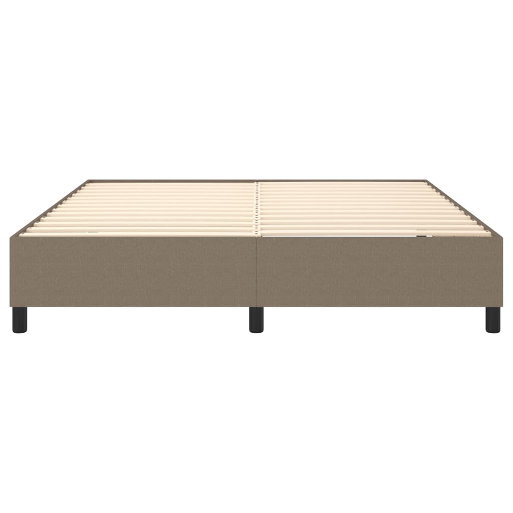 Σκελετός Κρεβατιού με Ελατήρια Taupe 160x200 εκ. Υφασμάτινο