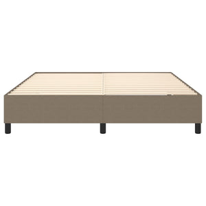 Σκελετός Κρεβατιού με Ελατήρια Taupe 160x200 εκ. Υφασμάτινο