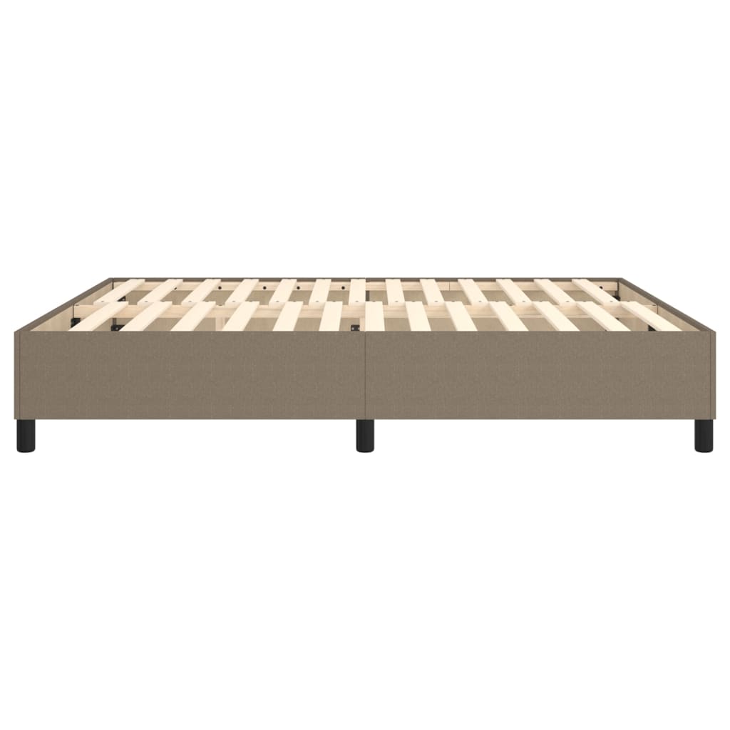 Σκελετός Κρεβατιού με Ελατήρια Taupe 160x200 εκ. Υφασμάτινο