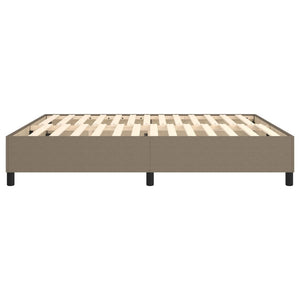 Σκελετός Κρεβατιού με Ελατήρια Taupe 160x200 εκ. Υφασμάτινο