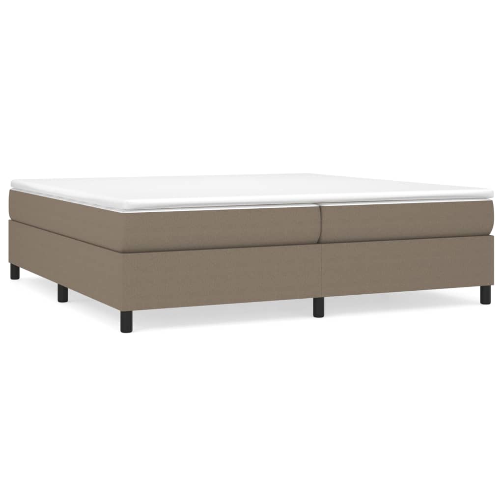 Σκελετός Κρεβατιού με Ελατήρια Taupe 200x200 εκ.Υφασμάτινο