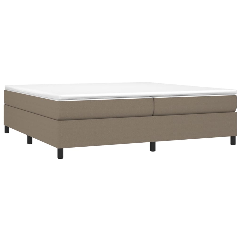Σκελετός Κρεβατιού με Ελατήρια Taupe 200x200 εκ.Υφασμάτινο