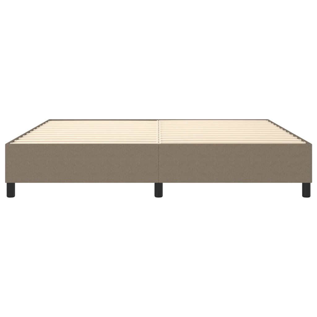 Σκελετός Κρεβατιού με Ελατήρια Taupe 200x200 εκ.Υφασμάτινο