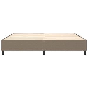 Σκελετός Κρεβατιού με Ελατήρια Taupe 200x200 εκ.Υφασμάτινο