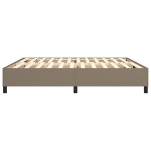 Σκελετός Κρεβατιού με Ελατήρια Taupe 200x200 εκ.Υφασμάτινο