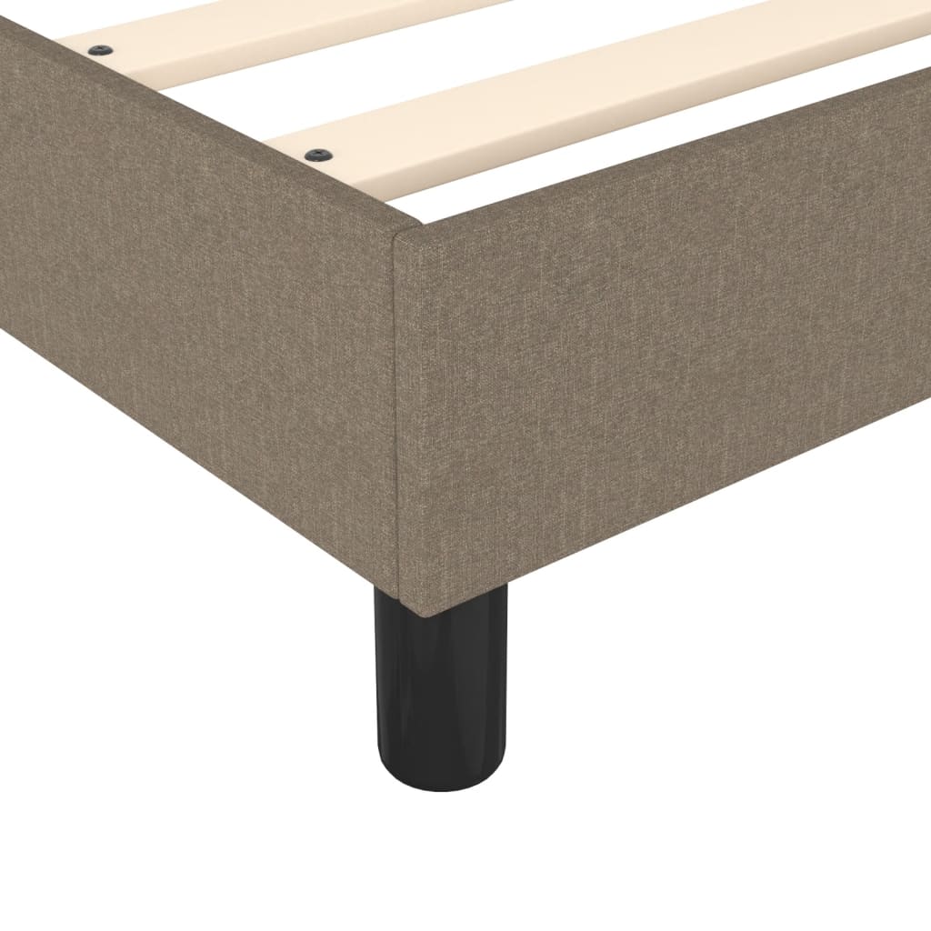 Σκελετός Κρεβατιού με Ελατήρια Taupe 200x200 εκ.Υφασμάτινο
