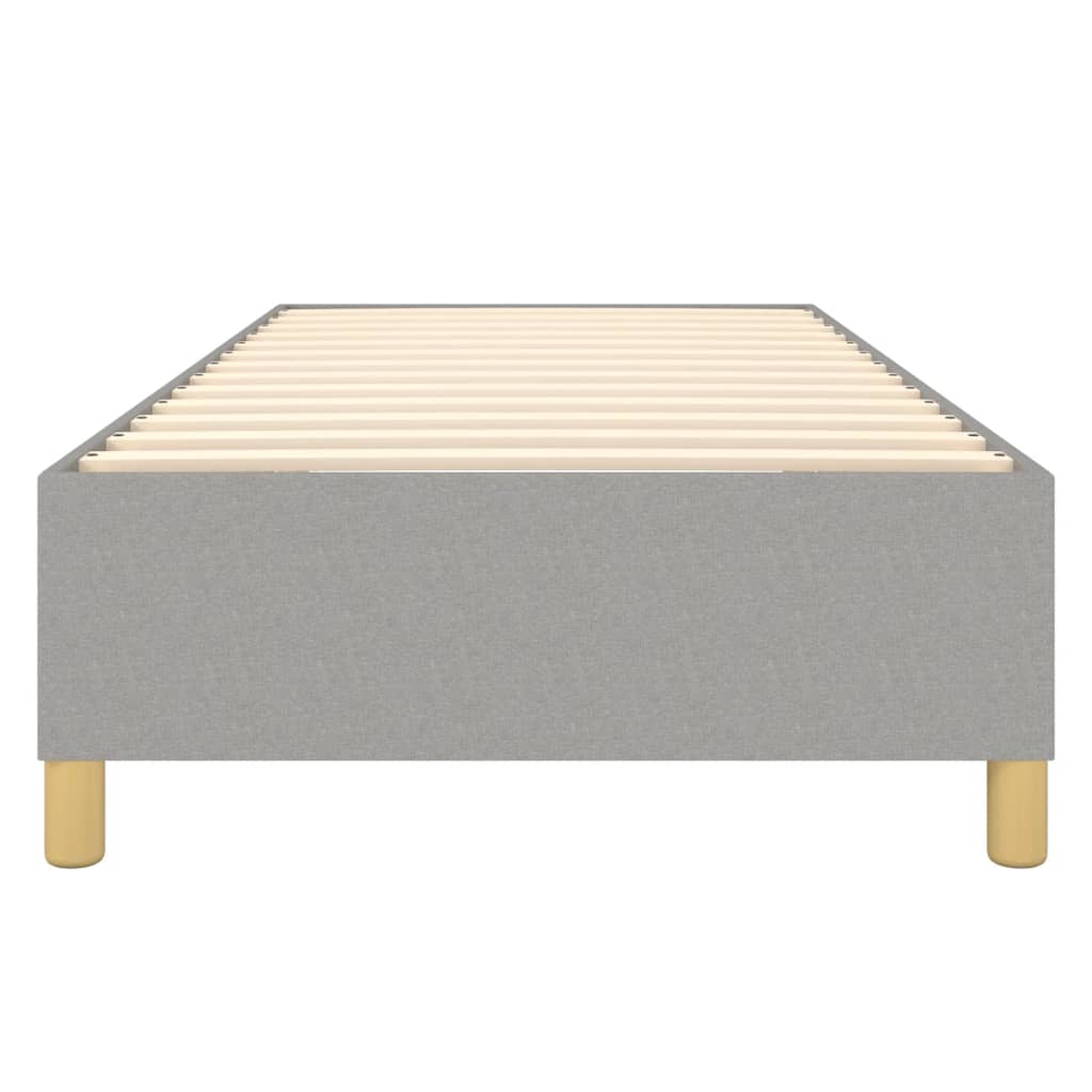 Σκελετός Κρεβατιού με Ελατήρια Αν. Γκρι 80x200 εκ. Υφασμάτινο