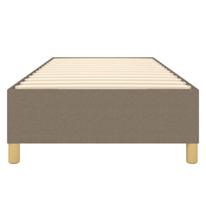 Σκελετός Κρεβατιού με Ελατήρια Taupe 80x200 εκ. Υφασμάτινο