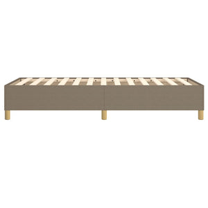 Σκελετός Κρεβατιού με Ελατήρια Taupe 80x200 εκ. Υφασμάτινο