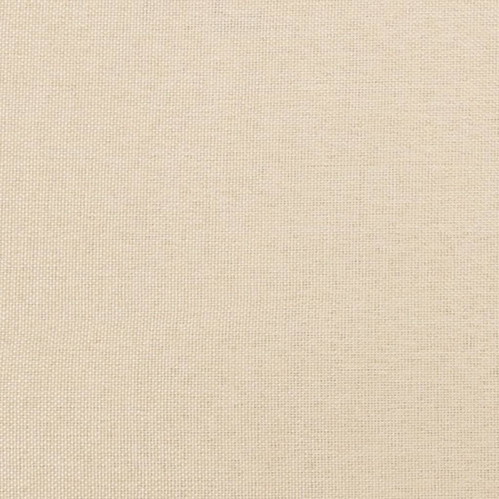 Σκελετός Κρεβατιού με Ελατήρια Κρέμα 80x200 cm Ύφασμα
