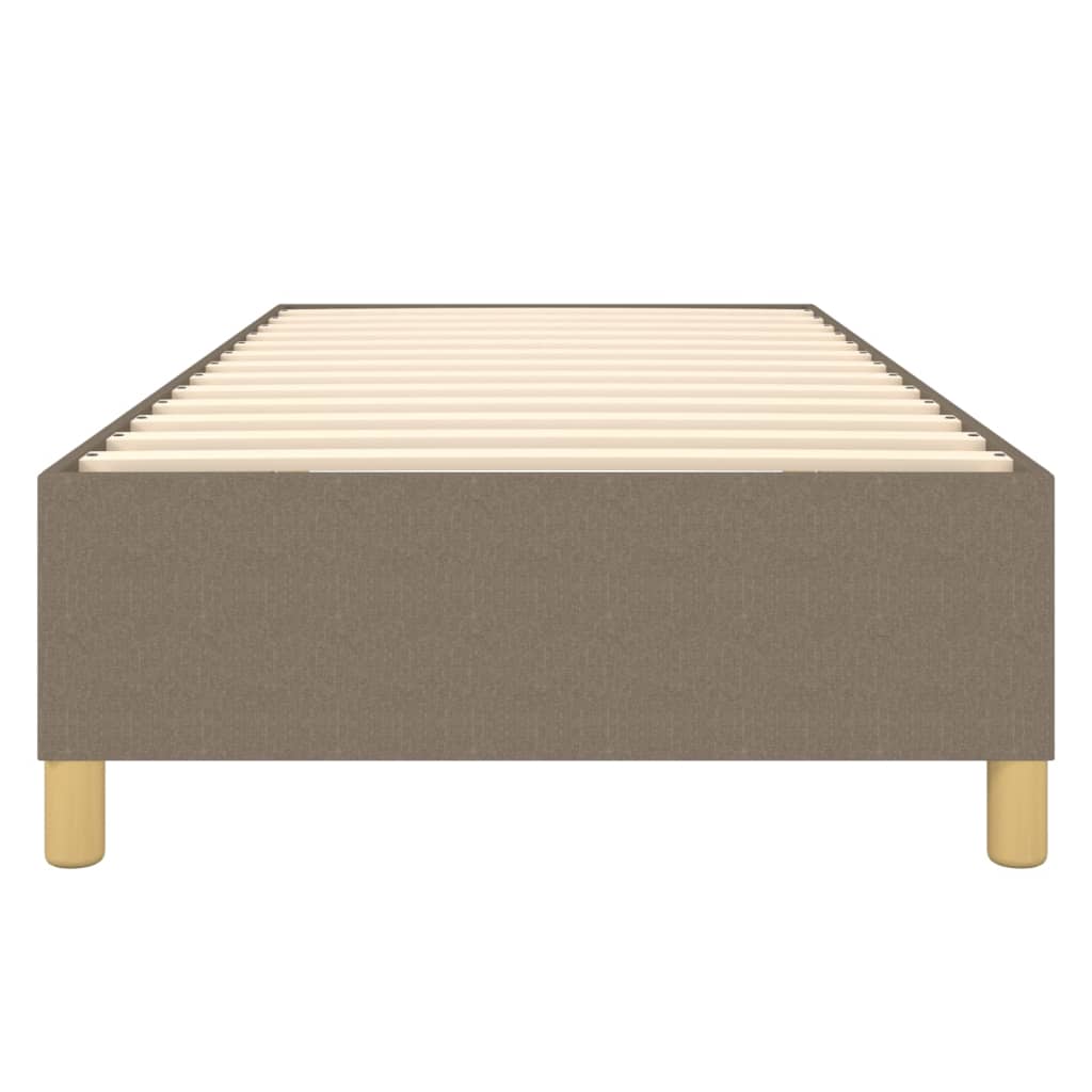 Σκελετός Κρεβατιού με Ελατήρια Taupe 90x190 εκ. Υφασμάτινο