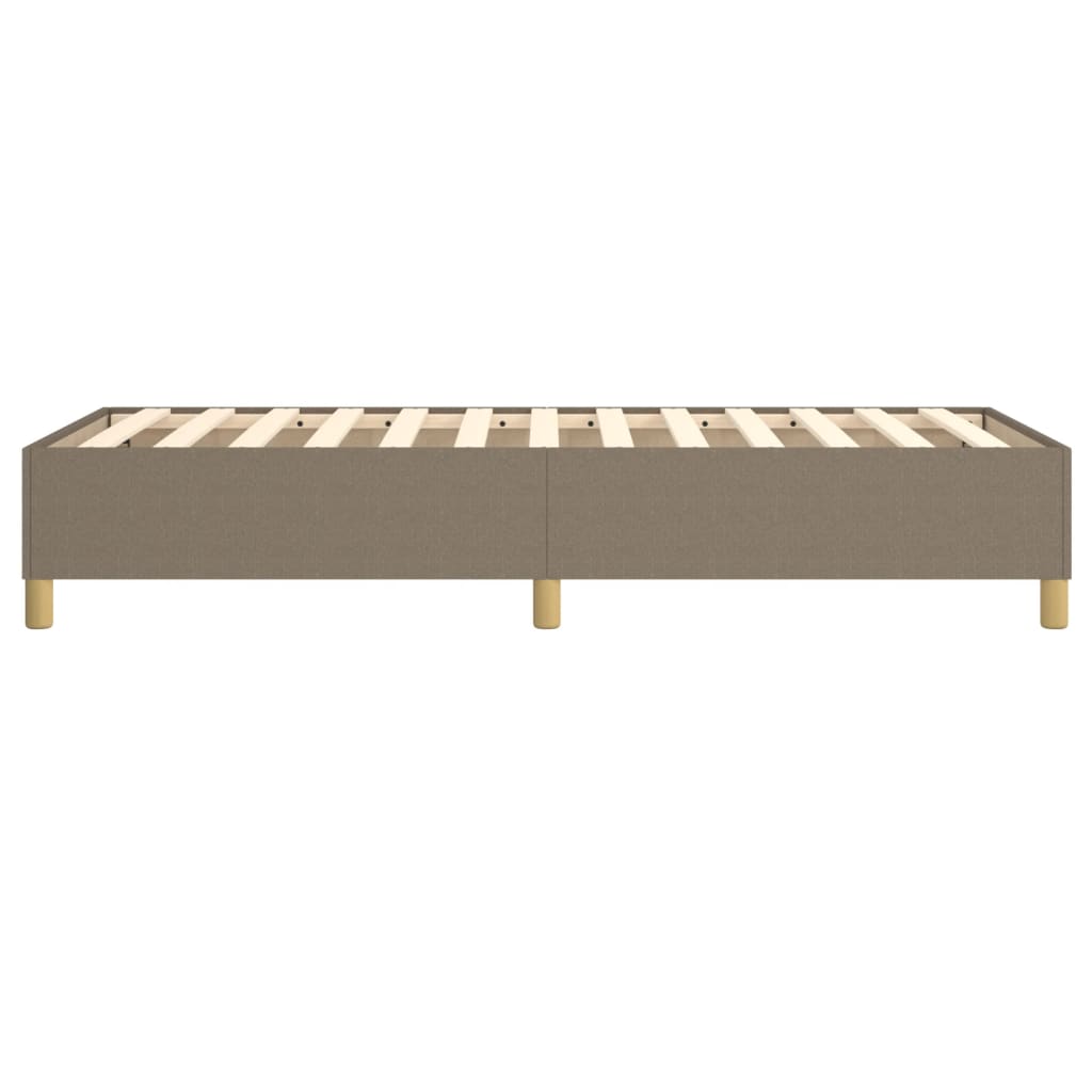 Σκελετός Κρεβατιού με Ελατήρια Taupe 90x190 εκ. Υφασμάτινο