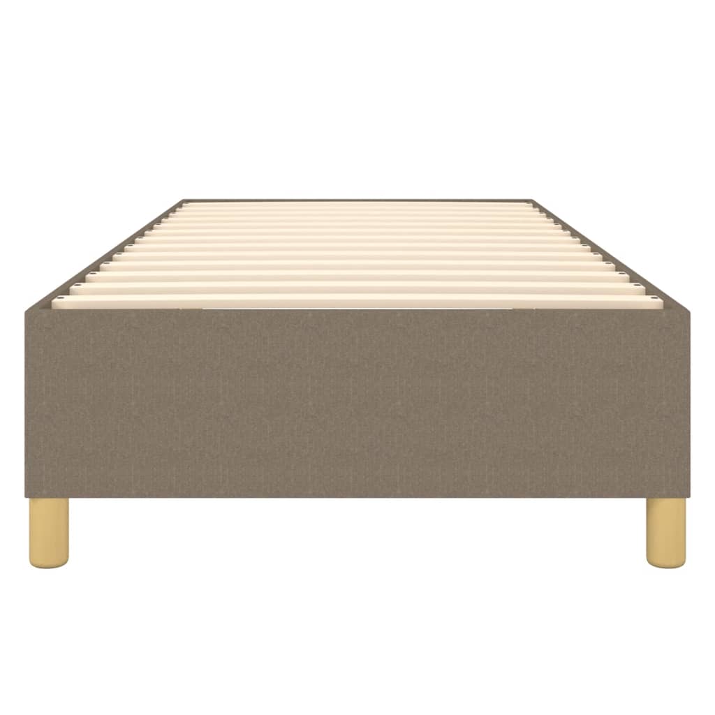 Σκελετός Κρεβατιού με Ελατήρια Taupe 90x200 εκ. Υφασμάτινο