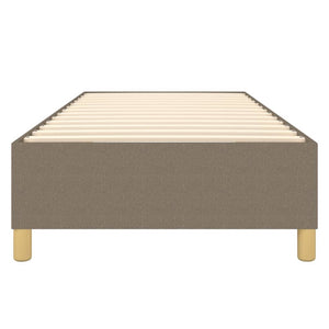 Σκελετός Κρεβατιού με Ελατήρια Taupe 90x200 εκ. Υφασμάτινο