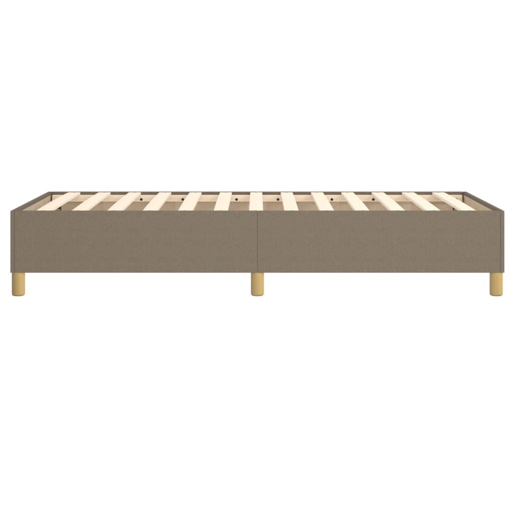 Σκελετός Κρεβατιού με Ελατήρια Taupe 90x200 εκ. Υφασμάτινο
