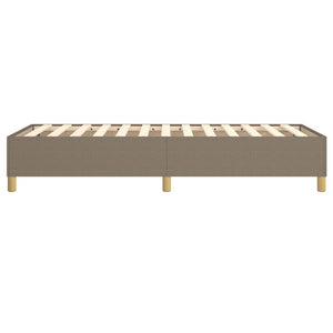 Σκελετός Κρεβατιού με Ελατήρια Taupe 90x200 εκ. Υφασμάτινο