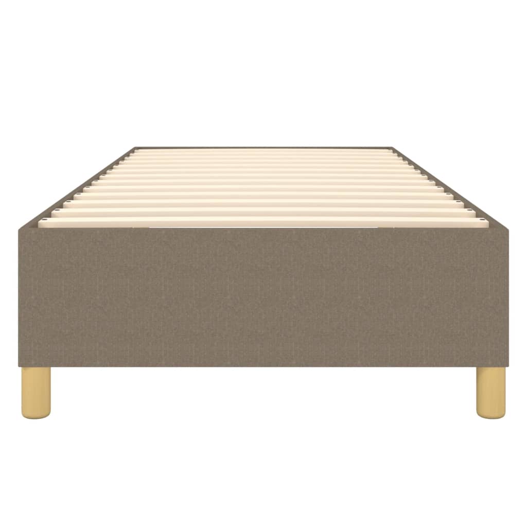 Σκελετός Κρεβατιού με Ελατήρια Taupe 100 x 200 εκ. Υφασμάτινο