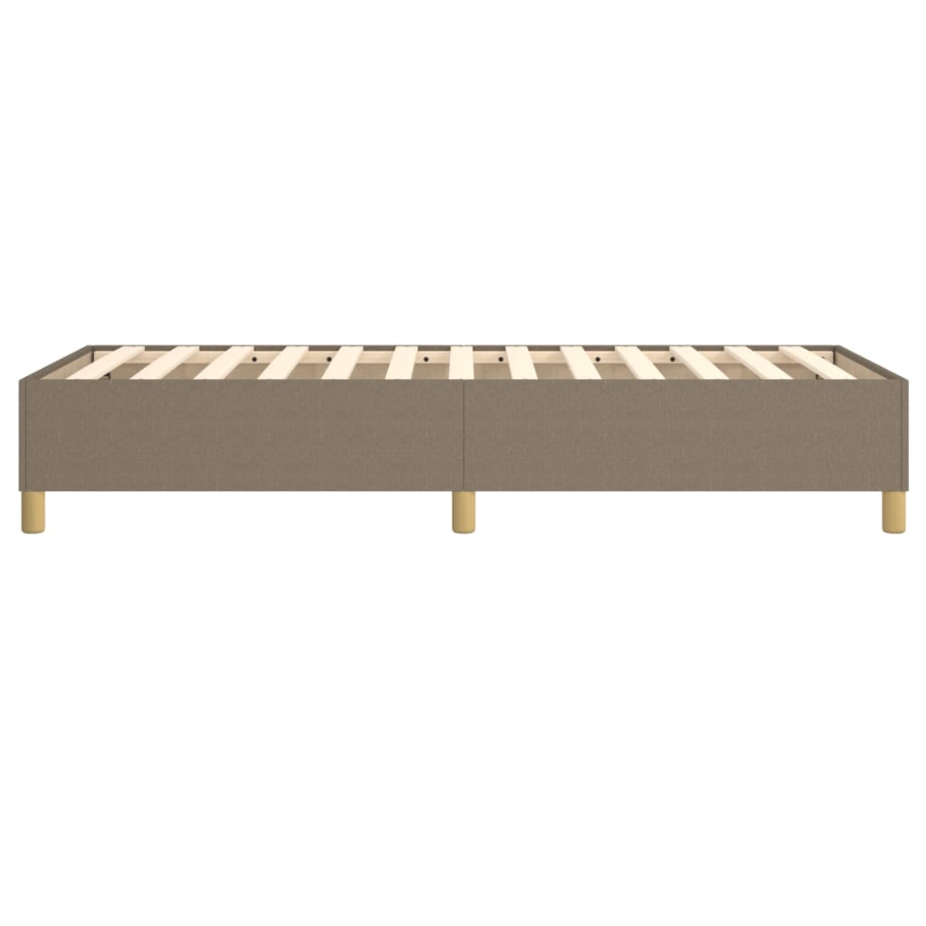 Σκελετός Κρεβατιού με Ελατήρια Taupe 100 x 200 εκ. Υφασμάτινο