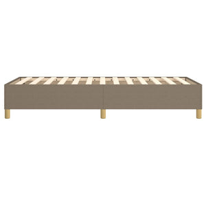 Σκελετός Κρεβατιού με Ελατήρια Taupe 100 x 200 εκ. Υφασμάτινο