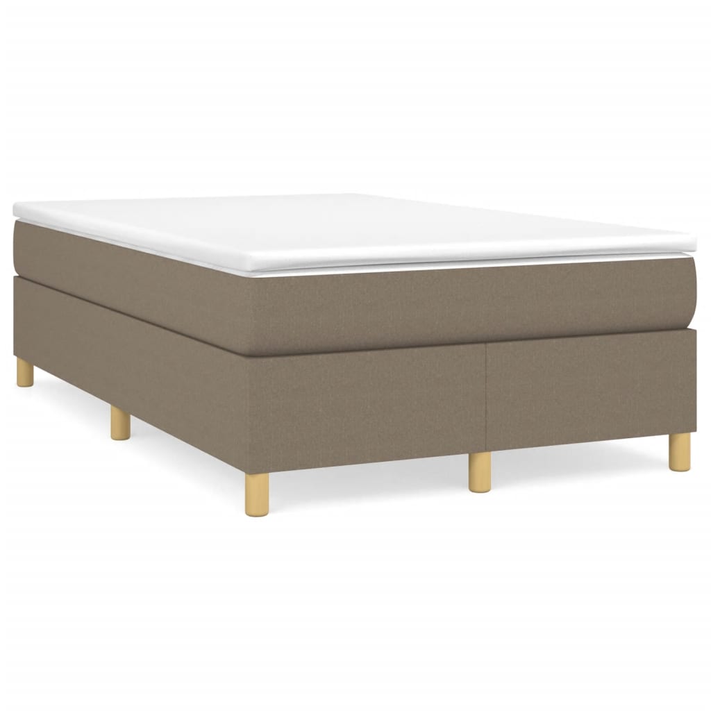 Σκελετός Κρεβατιού με Ελατήρια Taupe 120x200 εκ. Υφασμάτινο