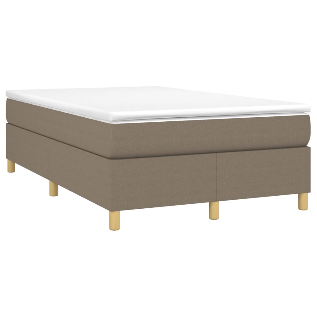 Σκελετός Κρεβατιού με Ελατήρια Taupe 120x200 εκ. Υφασμάτινο