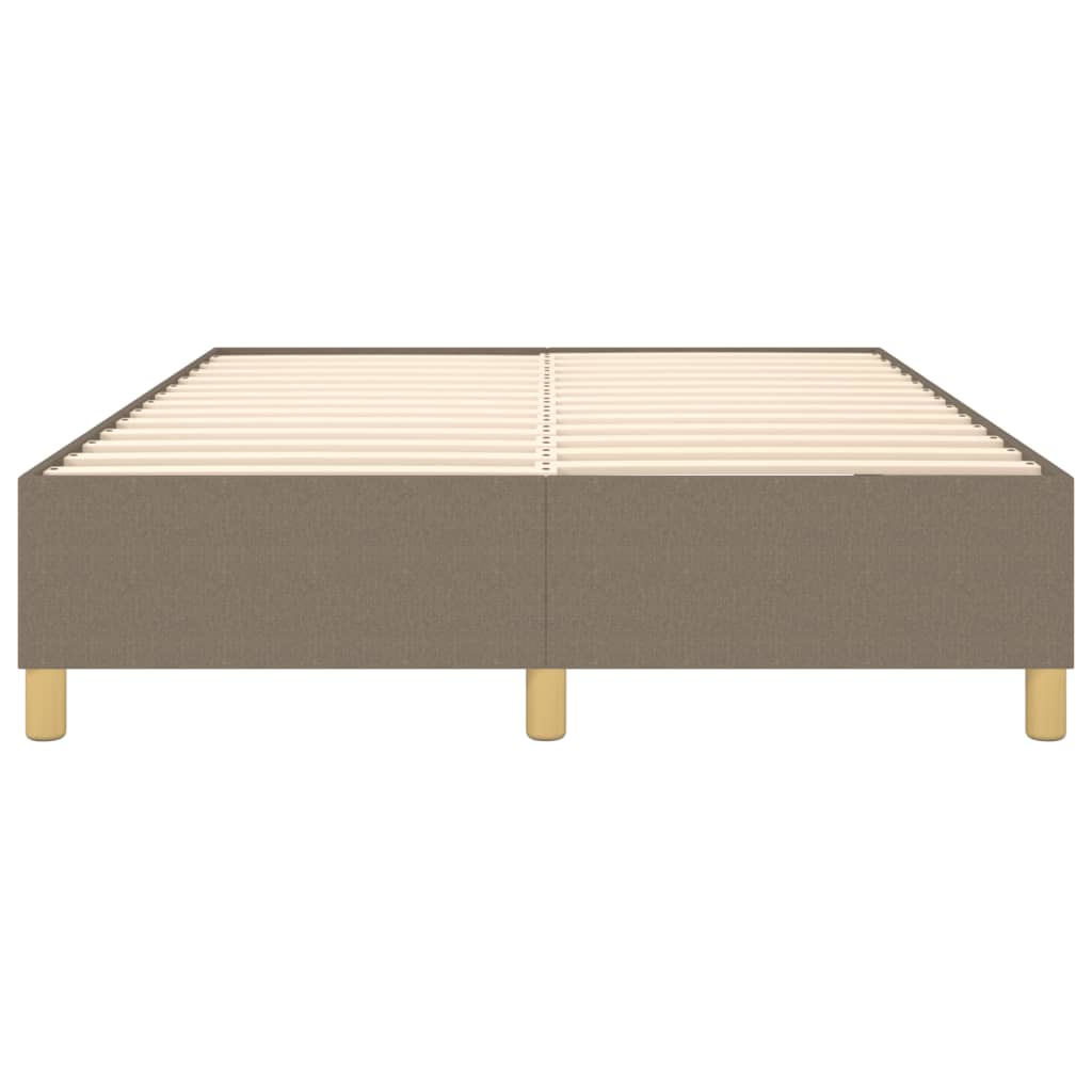 Σκελετός Κρεβατιού με Ελατήρια Taupe 140x190 εκ. Υφασμάτινο