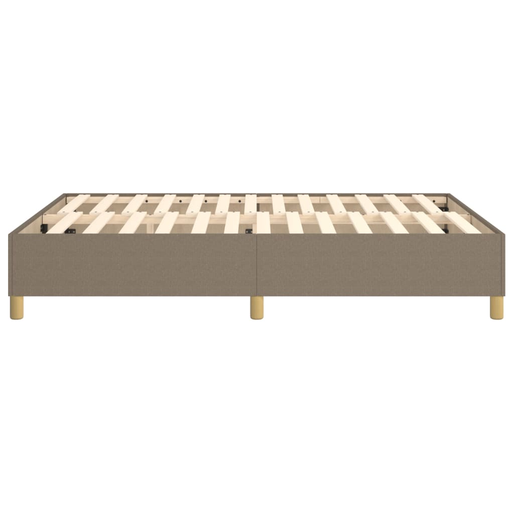 Σκελετός Κρεβατιού με Ελατήρια Taupe 140x190 εκ. Υφασμάτινο