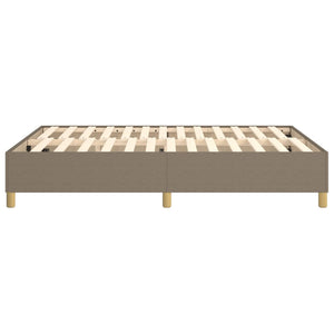 Σκελετός Κρεβατιού με Ελατήρια Taupe 140x190 εκ. Υφασμάτινο
