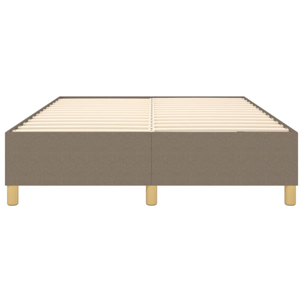 Σκελετός Κρεβατιού με Ελατήρια Taupe 140x200 εκ. Υφασμάτινο