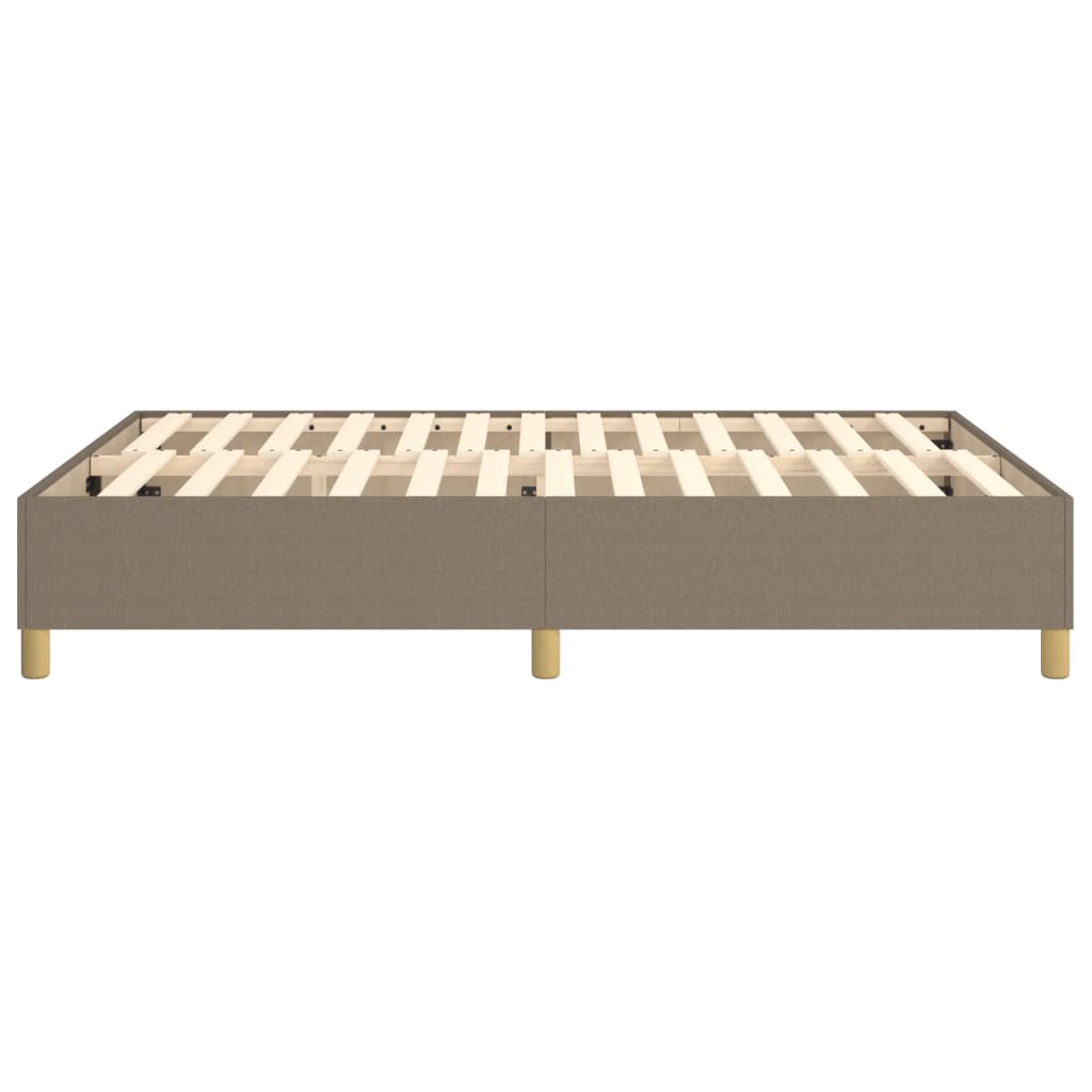 Σκελετός Κρεβατιού με Ελατήρια Taupe 140x200 εκ. Υφασμάτινο