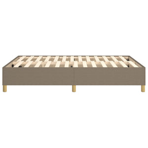 Σκελετός Κρεβατιού με Ελατήρια Taupe 140x200 εκ. Υφασμάτινο