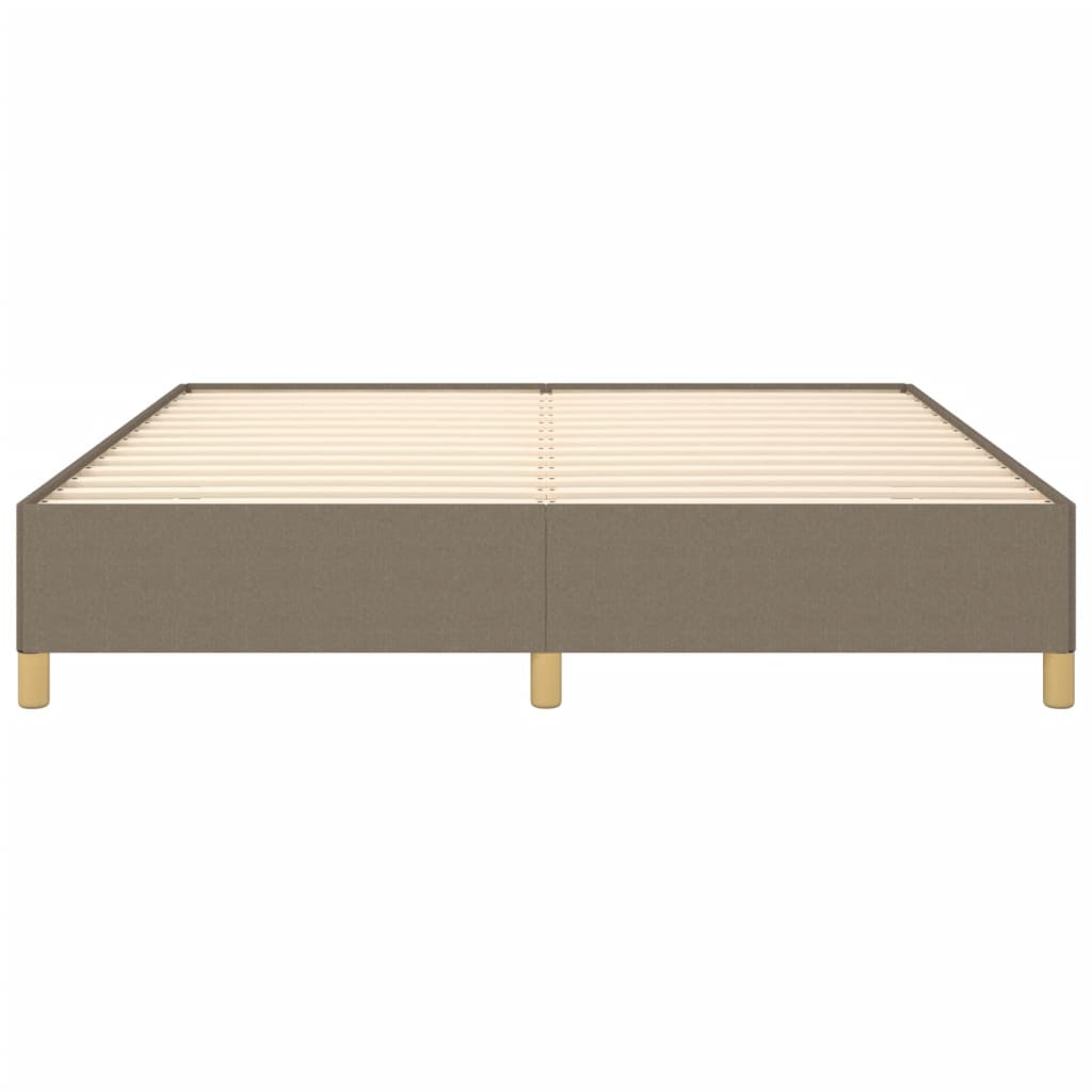 Σκελετός Κρεβατιού με Ελατήρια Taupe 160x200 εκ. Υφασμάτινο