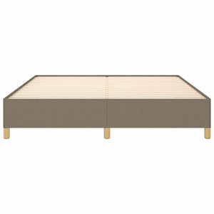 Σκελετός Κρεβατιού με Ελατήρια Taupe 160x200 εκ. Υφασμάτινο