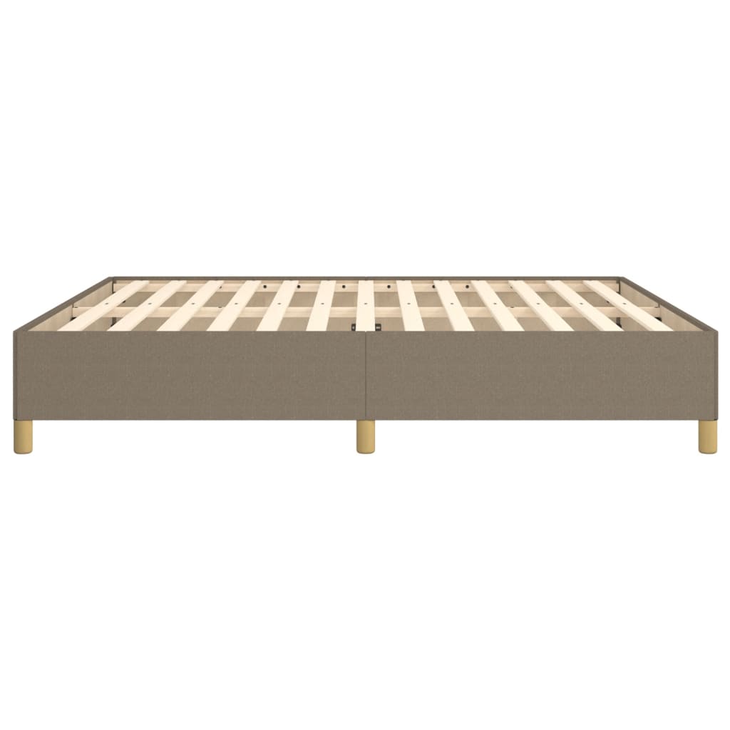 Σκελετός Κρεβατιού με Ελατήρια Taupe 160x200 εκ. Υφασμάτινο