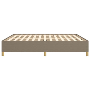 Σκελετός Κρεβατιού με Ελατήρια Taupe 160x200 εκ. Υφασμάτινο