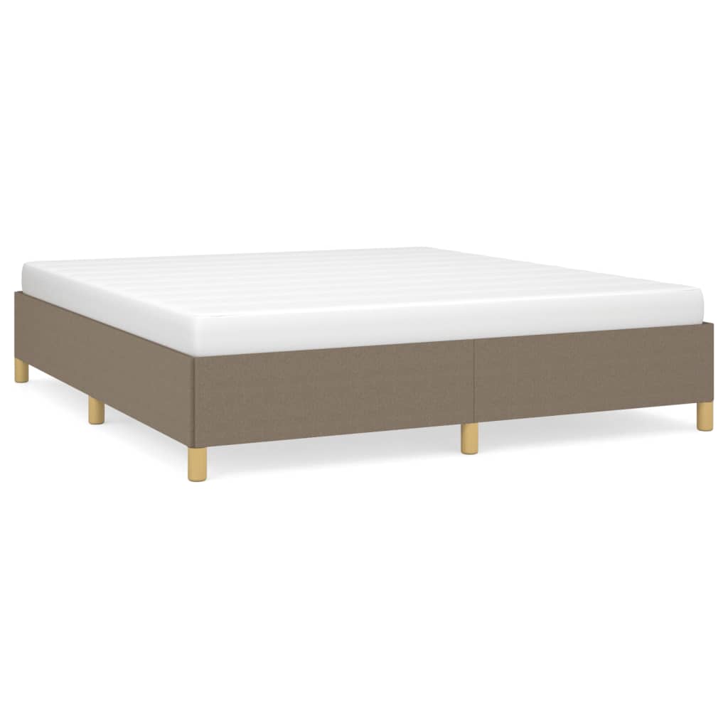 Σκελετός Κρεβατιού με Ελατήρια Taupe 180x200 εκ. Υφασμάτινο
