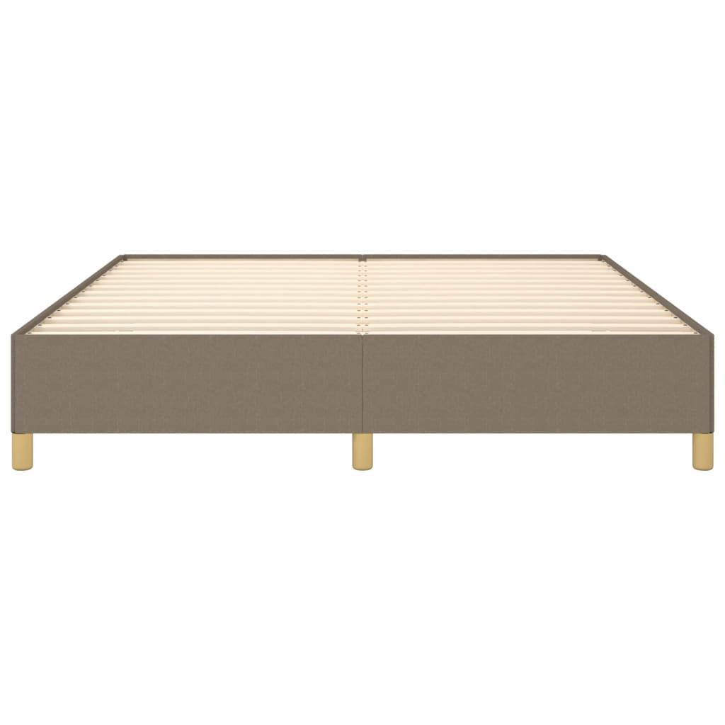 Σκελετός Κρεβατιού με Ελατήρια Taupe 180x200 εκ. Υφασμάτινο