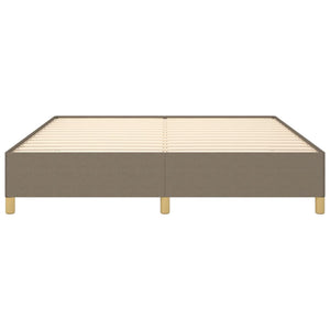 Σκελετός Κρεβατιού με Ελατήρια Taupe 180x200 εκ. Υφασμάτινο