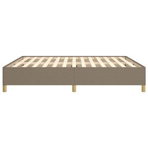 Σκελετός Κρεβατιού με Ελατήρια Taupe 180x200 εκ. Υφασμάτινο