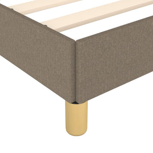 Σκελετός Κρεβατιού με Ελατήρια Taupe 180x200 εκ. Υφασμάτινο
