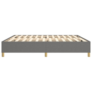 Σκελετός Κρεβατιού με Ελατήρια Σκ. Γκρι 200x200 εκ.Υφασμάτινο