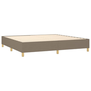 Σκελετός Κρεβατιού με Ελατήρια Taupe 200x200 εκ.Υφασμάτινο