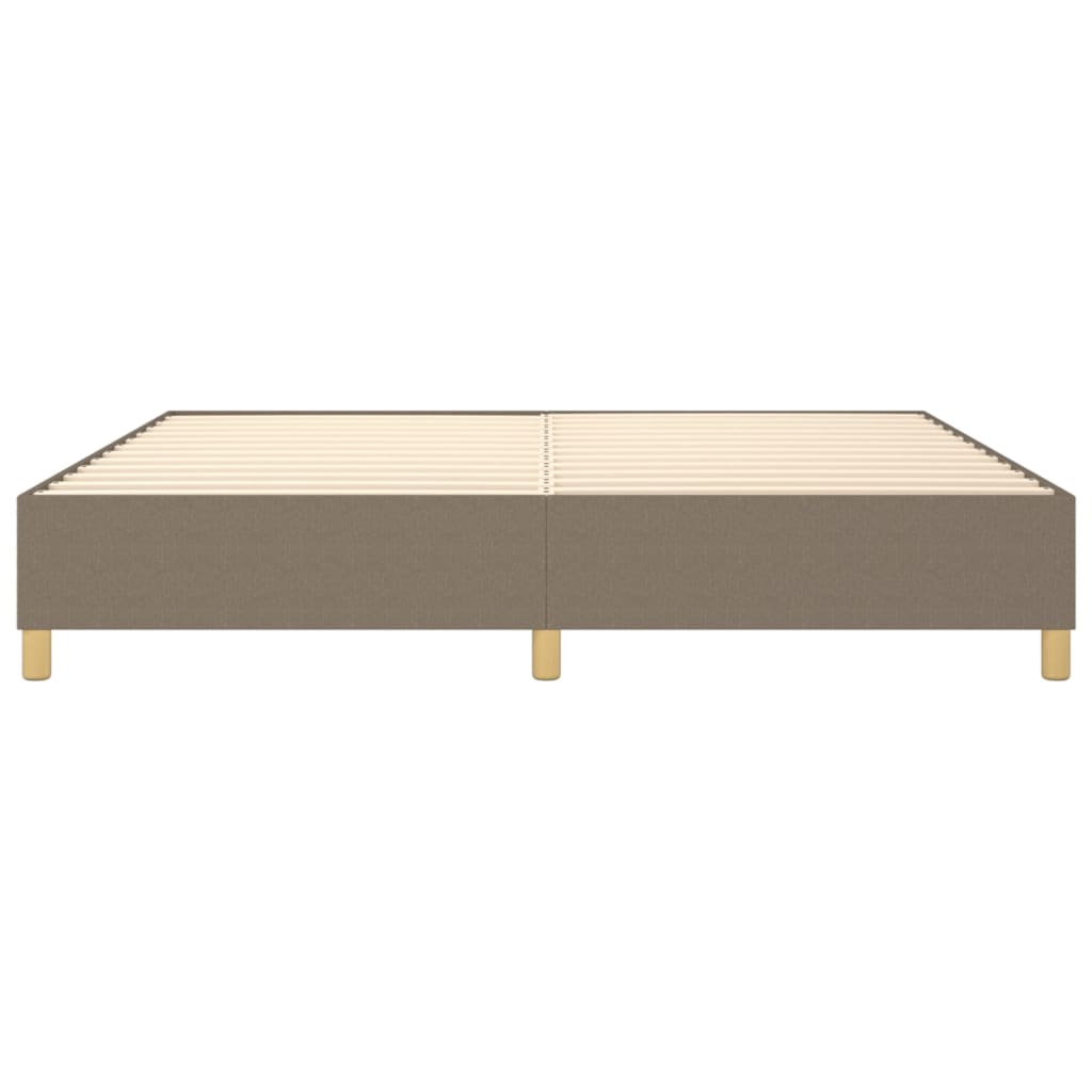 Σκελετός Κρεβατιού με Ελατήρια Taupe 200x200 εκ.Υφασμάτινο