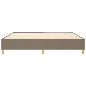 Σκελετός Κρεβατιού με Ελατήρια Taupe 200x200 εκ.Υφασμάτινο